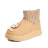 Zapatos de Algodón para Niños 2026 Otoño/Invierno Nuevo Estilo Botas de Algodón Cálidas para Niños Niños Medianos y Grandes Botas Cortas Niñas Botas de Nieve Espesas con Felpa Adicional