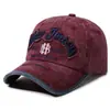 Boné de Baseball Bordado Lavado Vintage Transfronteiriço Masculino Primavera e Outono Novo Boné Vintage Bico de Pato Chapéu de Sol Chapéu Casual para Exterior