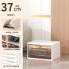 Habitación Modelo Lujo Plegable Armario de Almacenamiento Simple Instalación Gratuita Armario de Plástico Armario de Juguetes para Niños Transparente