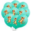 Globo de Látex de 12 Pulgadas con Tema de Animales de la Selva para Cumpleaños Decoración de Fiesta de Cumpleaños Infantil Globo de Animales de la Selva Color Mixto