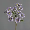 Flor Artificial Margarita de 3 Pétalos Flor de Seda Flor Falsa de Gama Alta Material de Flor para Salón de Bodas Arreglo Floral de Boda Decoración del Hogar Arte Floral de Mano