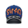 Boné de Baseball Bordado com Letra da Moda, Chapéu Swag Estiloso e Único para Proteção Solar ao Ar Livre para Homens e Mulheres