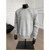 Moletom Masculino Pesado Gola Redonda, Tendência Primavera e Outono Retro Americano Patchwork Desconstruído Versão Solta Oversized Curta Larga Camiseta
