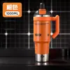 Copo de Água com Canudo de Grande Capacidade, Novo Estilo Copo Térmico, Garrafa de Água Esportiva, Copo de Gelo para Homens e Mulheres, Copo de Água Portátil com Temperatura Constante