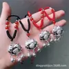 Plata de Ley 999 Candado de Cien Bendiciones Gato Kt Dinámico Nubes Propicias Candado de Paz Colgante Collar Trenzado Xiaohongshu