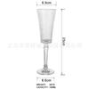 Copa de vino tinto estilo Ins vintage con relieve de cuerno, copa de vino y champán de cintura sencilla, copa para bebidas frías