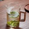 Nueva Tetera de Cristal con Infusor de Té Verde, Filtro en Forma de Media Luna, Taza de Té y Colador de Té Integrado, Resistente al Calor para Uso Doméstico