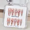 Uñas Portátiles en Caja Transparente al por Mayor para Tiendas Físicas, Parches para Uñas Artísticas, Pegatinas de Uñas Terminadas, Uñas Postizas Removibles