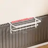 Estante Plegable para Secar Ropa en Radiador, Estante de Almacenamiento de Ropa Invisible Sobre Radiador, Herramienta Mágica de Almacenamiento, Colgador Dedicado para Tubería de Radiador