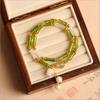 Pulseira de Círculo Duplo Estilo Chinês Estilo Semelhante de Xiaohongshu com Miçangas Novo Design de Nicho de Alta Qualidade Pulseira para Mulheres Jovens