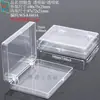 Caja de Empaque Transparente para Uñas Postizas tipo Flip Caja para Pulsera Brazalete Caja con Bisagra Pegatina de Refrigerador Caja de Cristal Caja con Cierre Caja de Material Plástico