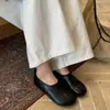 Zapatos planos de mujer estilo retro francés con separación de dedos, nueva colección otoño 2026, cómodos y fáciles de usar, diseño slip-on, piel suave