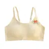Nuevo estilo de sujetador para niñas en crecimiento, niñas de primaria, 9-13 años, sin costuras e invisible, sujetador anti-golpes etapa uno