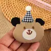 Lenço de Tecido Broche de Urso Desenho Animado Fofo Pingente de Bolsa de Pelúcia Acessório de Boneca Pequena Alfinete de Presente DIY