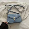 2026 cadeado retrô moda nova simples tendência estilo coreano moda simples bolsa quadrada pequena de ombro cruzado para mulheres