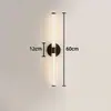 Lámpara de pared recargable de acrílico, lámpara de noche de hotel, lámpara de dormitorio, lámpara de pasillo, lámpara con frente de espejo de cristal, lámpara de pared LED sin cables