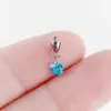 Brinco Stud de Liga de Titânio F136 Estrela Pendurada Bala Vertical para Orelha DIY Stud de Orelha Corpo de Titânio G23 Joias para Piercing