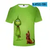 Nueva Mercancía del Festival de Halloween Ropa para Adultos y Niños Camiseta de Manga Corta con Impresión Digital 3D
