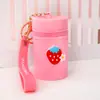 Mini Bolso Cubo para Monedas, Bolsa de Silicona para Labiales, Bolsa de Almacenamiento para Auriculares, Colgante para Llavero, Funda para Botella de Cosméticos y Perfume