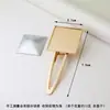 Base de Horquilla Songjin Accesorios de Nuevo Estilo Chino Tela Bordada Teñida de Azul Horquilla de Pico de Pato en Blanco para Manualidades