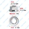 Porca de flange sextavada de dente reverso de aço inoxidável 304 dente esquerdo com tampa de parafuso antiderrapante dente de flor de almofada DIN6923