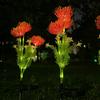 Luminária de Chão Solar de Flor Venda Quente Transfronteiriça Exterior Impermeável Decorativa Gramado Pátio Atmosfera Lâmpada de Flor Simulada