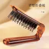 Cepillo Plegable con Cerdas Portátil para Viaje Cabello Liso Cabello Rizado Peine de Peluquería Flequillo Peine Masajeador Esponjoso Peine Antiestático para el Cabello