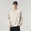 Moletom masculino estampado em 3D, novo estilo 2026, blusa de base, tamanho grande, camisa roxa de alta qualidade de manga longa para outono e primavera