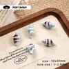 Concha Forma de Caracola Estilo Oceánico Colección Pendientes Pendientes Llavero Bolso Colgante Cerámica Acrílico Cuentas DIY
