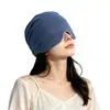 Gorro de Sueño Profundo en Microgravedad con Antifaz, Gorro de Dormir Bloqueador de Luz, Protección para la Cabeza de Lana Australiana, Cortavientos para Aire Acondicionado, Gorro para Siesta para Mujeres