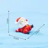 Feliz Navidad, Papá Noel, muñeco de nieve, linda pareja, micropaisaje, paisaje nevado, adornos, bola de cristal, accesorios
