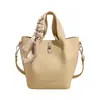 Bolso Cubo Retro Coreano, Gran Capacidad, Nuevo Bolso de Hombro Versátil Casual, Bolso Cruzado para Viajes Transfronterizos Madre e Hija