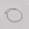Pulseira Boho Transfronteiriça Moda Verão Praia Corrente Ajustável Simples Pérola Emendada Tornozeleira