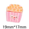 Desenho Animado Copo de Milk Tea com Sorvete Biscoito Brinquedo de Comida Acessórios para Joias de Resina DIY Cola de Creme Capa de Celular Material para Presilha de Cabelo