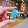 Mini Botella de Arena con Forma de Corazón Llavero Líquido Polvo de Amor Colgante Disco Duro Pequeño Colgante Accesorios de Inyección de Aceite de PVC