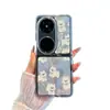 Fofo West Highland Adequado para Capa de Celular Huawei Pocket2 Samsung Xiaomi Zflip 40% de desconto Capa de Celular Empilhada Fio de Pena
