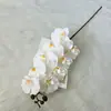 Orquídea Borboleta de Luxo Leve Flor Artificial de Alto Padrão Decoração de Sala de Estar Mesa de Jantar Entrada Mesa de Centro Decoração de Vaso Usado