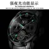 Bodaq Nuevo Reloj Mecánico Totalmente Automático Impermeable Multifuncional para Hombre Esqueleto Luminoso Correa de Acero Inoxidable Calendario
