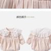 Roupas de outono para bebês Roupas de peido para meninas Super fofas Princesa Roupas Ha-ha de estilo estrangeiro Lua cheia Cem dias Roupas de uma peça