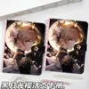 Álbum de Cartas com Folhas Soltas A5 Flor de Cerejeira Lua Negra Desenho Animado Anime Coleção Livro Alta Qualidade Couro PU Fechamento Magnético Álbum de Armazenamento