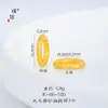 Pu Zuoqiang Color-conservante Arena Esmerilada Oro Accesorios Diy Patrón Gourmet Círculo Ping An Daji Cuentas Espaciadoras Pulsera Versátil para Mujeres