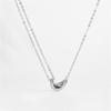 Collar de Frijol de Amor de Plata de Ley S925 Andywen para Mujer 2025 Nuevo Popular Joyería de Plata Collar de Lujo Ligero Nicho Candado