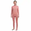 Auténtico Conjunto de Ropa de Otoño Yiershuang para Mujer, Exquisito Algodón, Cuello Redondo, Algodón Puro Completo, Cuello Medio Alto, Grosor Medio, Traje de Algodón Puro, Top y Pantalones