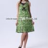 Vestido de Noite Feminino Modal Rayon Novo Primavera/Verão 2026 Exportação Ombro Largo Estampa Integral
