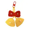 Colgantes de Navidad de Felpa Tejidos a Crochet, Llaveros de Campana de Navidad Tejidos a Mano, Pequeños Regalos, Regalos, Recuerdos al por Mayor