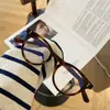 Montura Negra m Mismo Estilo 44 Lisas Modernas Montura para Gafas de Miopía para Mujeres con Caras Pequeñas, Luz Azul Anti-Luz, Montura de Gafas Mismo Estilo que Celebridades de Internet para Estudiantes