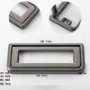 Tirador de Anillo Invisible para Puerta de Armario con Cajón sin Perforaciones, Tapa Blanda, Oscuro, Moderno y Sencillo