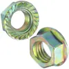 Tuerca de Brida Hexagonal Exterior de Acero al Carbono Grado 4.8/Grado 10.9 Color Zincado Tuerca de Superficie con Brida M3M4M5M6