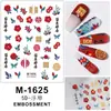 Adesivos 5D Embaixados para Nail Art de Ano Novo 2024 Dragão Chinês Totem Dança do Leão Fortuna Mahjong Decalques Adesivos para Unhas