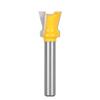 Cortador de escalón Reken Mango 1/4 Herramienta de fresado para carpintería Cortador pequeño de cola de milano Cortador para tallar Herramienta para ranurar
